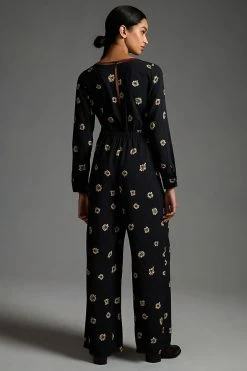 Cheap ???? Farm Rio Long-Sleeve Cutout Jumpsuit BLUE MOTIF ???? -Beach Riot Shop unnamed file 3323