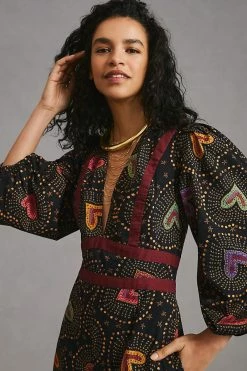 Best Sale ???? Farm Rio Deep-V Jumpsuit BLACK ???? -Beach Riot Shop unnamed file 3343