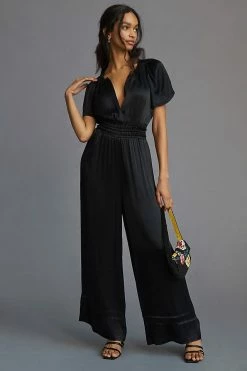 Outlet ???? The Somerset Collection By Anthropologie The Somerset Jumpsuit BLACK ????