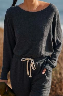 Best Sale ???? Spiritual Gangster Vida Off Shoulder Sherpa Jumpsuit CARBON ???? 4 Best Sale ???? Spiritual Gangster Vida Off Shoulder Sherpa Jumpsuit CARBON ???? -Beach Riot Shop unnamed file 3377