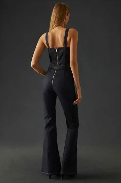 Cheapest ???? DL1961 Holloway Flare Jumpsuit INDIGO ???? COATED ???? 5 Cheapest ???? DL1961 Holloway Flare Jumpsuit INDIGO ???? COATED ???? -Beach Riot Shop unnamed file 3394