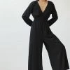 Best deal ✨ Hutch Wide-Leg V-Neck Jumpsuit BLACK ❤️ -Beach Riot Shop unnamed file 3444