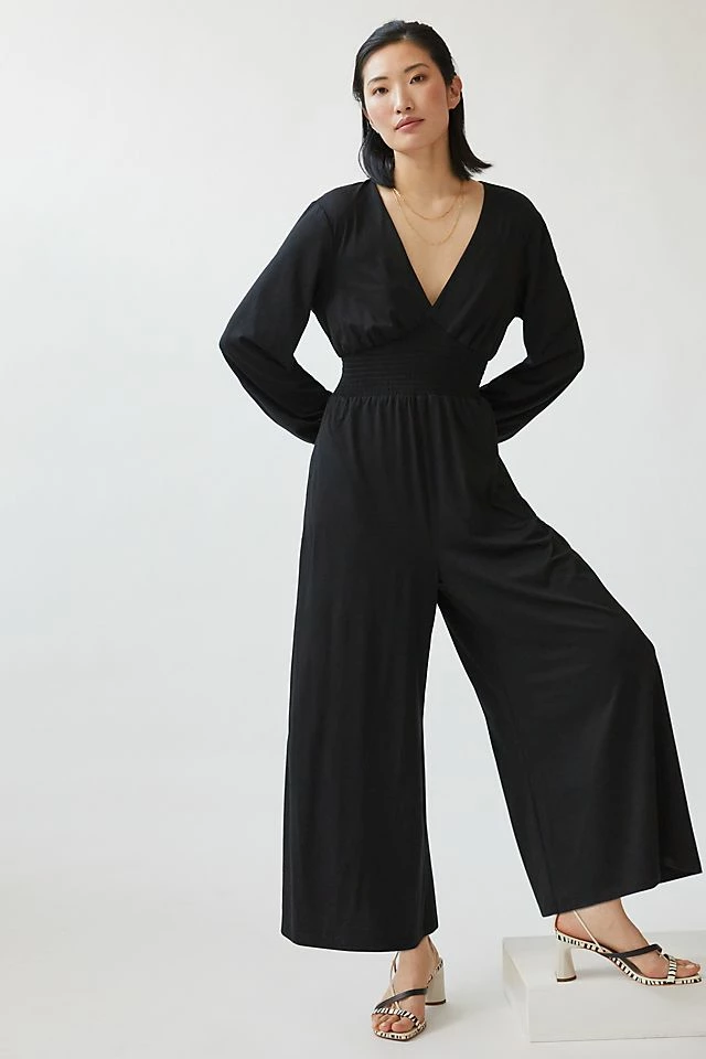 Hutch Wide-Leg V-Neck Jumpsuit Best deal ✨ Hutch Wide-Leg V-Neck Jumpsuit BLACK ❤️ -Beach Riot Shop unnamed file 3444