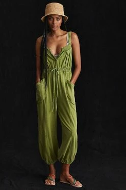 Hot Sale ???? Daily Practice By Anthropologie The Mayotte Jumpsuit MOSS ⌛ -Beach Riot Shop unnamed file 3451