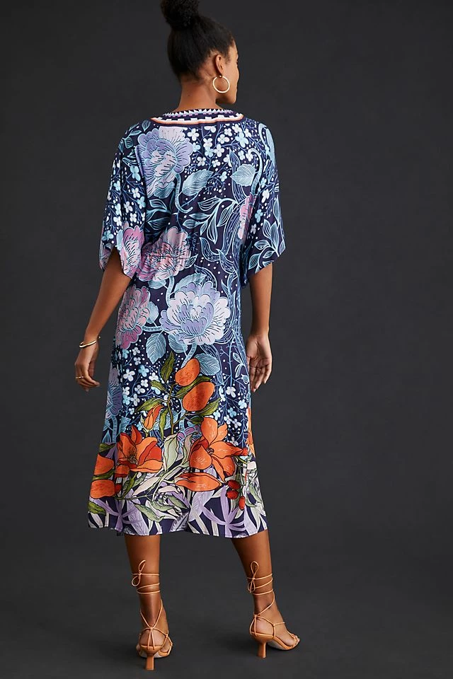 Bl-nk V-Neck Kaftan Best reviews of ???? Bl-nk V-Neck Kaftan BLUE MOTIF ???? -Beach Riot Shop unnamed file 3469