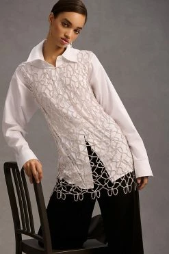 Flash Sale ???? By Anthropologie Rhinestone Tunic SILVER ⭐