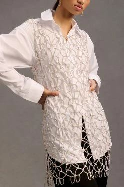 Flash Sale ???? By Anthropologie Rhinestone Tunic SILVER ⭐ -Beach Riot Shop unnamed file 3487