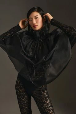 Flash Sale ???? By Anthropologie Layered Tulle Cape BLACK ????