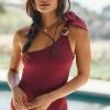 Flash Sale ???? Armantia Rosario One-Shoulder One-Piece ???? Swimsuit RED ???? -Beach Riot Shop unnamed file 3592
