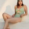 Wholesale ???? Malai Willowing Green Thea One-Piece ???? Swimsuit GUACAMOLE ????
