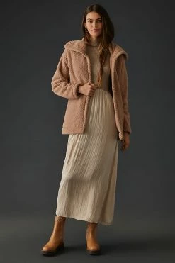 Top 10 ???? Stateside Double Face Sherpa Oversized Jacket BRONZE ✔️ -Beach Riot Shop unnamed file 383