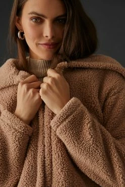 Top 10 ???? Stateside Double Face Sherpa Oversized Jacket BRONZE ✔️ -Beach Riot Shop unnamed file 384