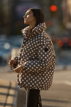 New ???? Noize Faika Puffer Jacket BROWN MOTIF ???? -Beach Riot Shop unnamed file 390