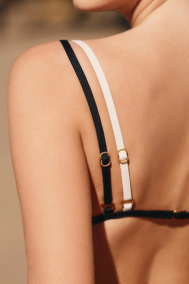 LSPACE Finneas V-Neck Bikini Top Best deal ???? LSPACE Finneas V-Neck ???? Bikini Top BLACK/CREAM ???? -Beach Riot Shop unnamed file 3969