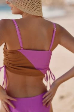 Coupon ???? Sanctuary Shirred ???? Bikini Top PINK ???? -Beach Riot Shop unnamed file 3996