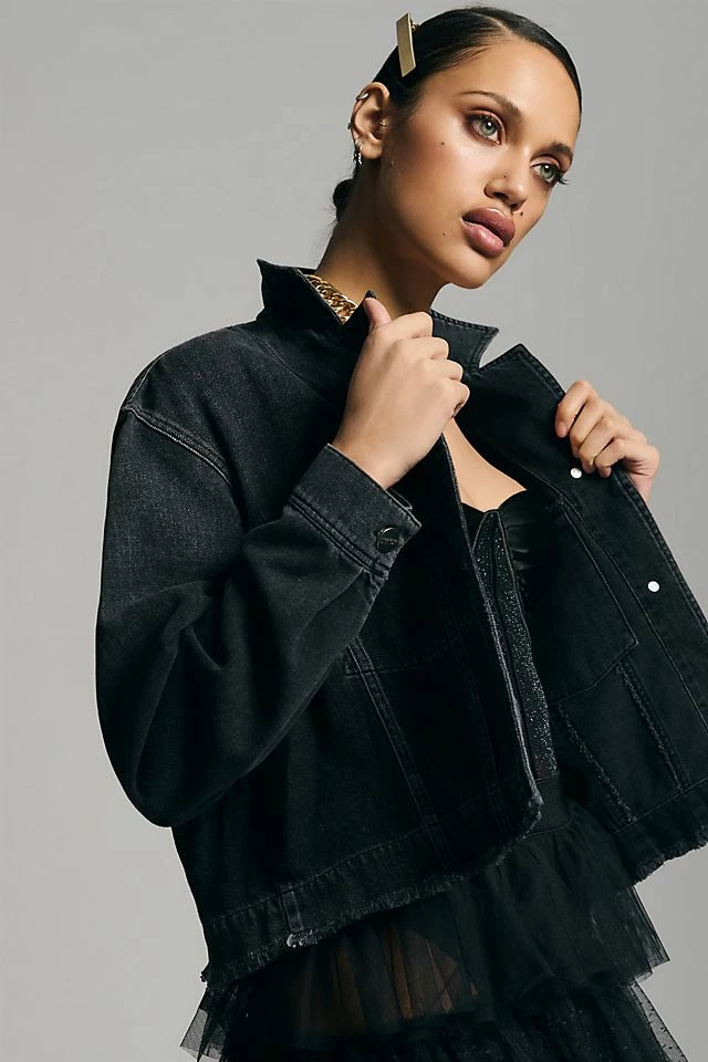 Bella Dahl Coco Cut-Off Jean Jacket Best Pirce ???? Bella Dahl Coco Cut-Off Jean Jacket CARBON ✨ -Beach Riot Shop unnamed file 407