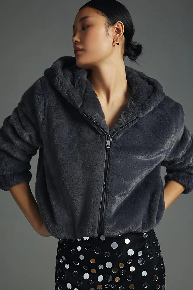 Avec Les Filles Faux Fur Zip-Up Jacket New ???? Avec Les Filles Faux Fur Zip-Up Jacket CARBON ✔️ -Beach Riot Shop unnamed file 41