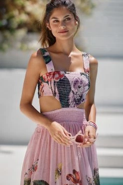 Flash Sale ???? By Anthropologie Floral Cutout Maxi ???? Dress PINK ⌛ -Beach Riot Shop unnamed file 4169