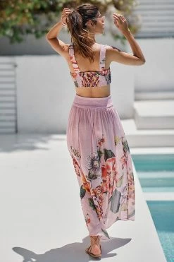 Flash Sale ???? By Anthropologie Floral Cutout Maxi ???? Dress PINK ⌛ -Beach Riot Shop unnamed file 4170