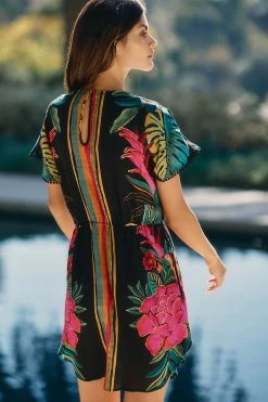 Promo ???? Farm Rio V-Neck Cover-Up ???? Dress BLACK ???? -Beach Riot Shop unnamed file 4176