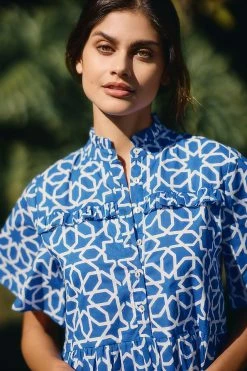 New ???? Ro's Garden Vibeka Ruffle Mini ???? Dress BLUE ???? 4 New ???? Ro's Garden Vibeka Ruffle Mini ???? Dress BLUE ???? -Beach Riot Shop unnamed file 4213