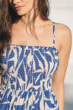 Top 10 ❤️ By Anthropologie Smocked Maxi ???? Dress BLUE MOTIF ???? -Beach Riot Shop unnamed file 4241