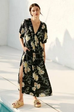 Best reviews of ???? Malai Alive Bloom Shona Maxi ???? Dress BLACK ????