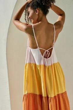 Wholesale ???? By Anthropologie Colorblock Maxi ???? Dress ORANGE MOTIF ???? -Beach Riot Shop unnamed file 4399