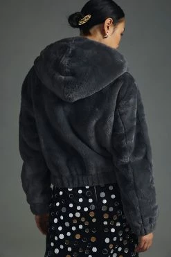 New ???? Avec Les Filles Faux Fur Zip-Up Jacket CARBON ✔️ 5 New ???? Avec Les Filles Faux Fur Zip-Up Jacket CARBON ✔️ -Beach Riot Shop unnamed file 44