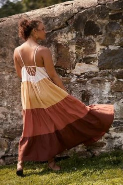 Wholesale ???? By Anthropologie Colorblock Maxi ???? Dress ORANGE MOTIF ???? -Beach Riot Shop unnamed file 4402