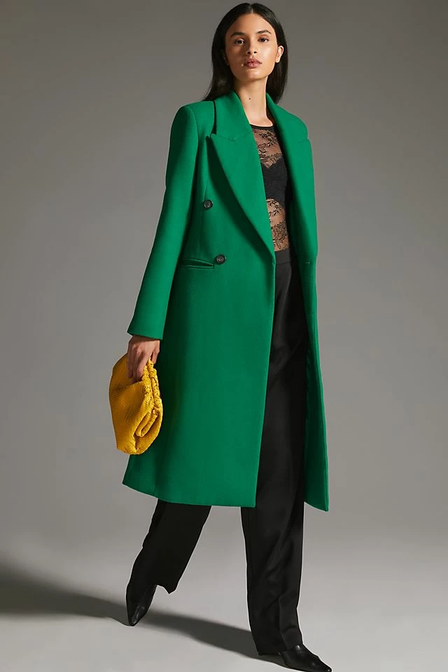 Avec Les Filles Double-Breasted Coat Top 10 ✨ Avec Les Filles Double-Breasted ???? Coat GREEN ???? -Beach Riot Shop unnamed file 455
