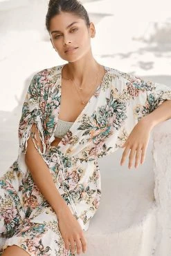 Best Pirce ???? Maaji Jacobean Divinity Kaftan IVORY ⭐