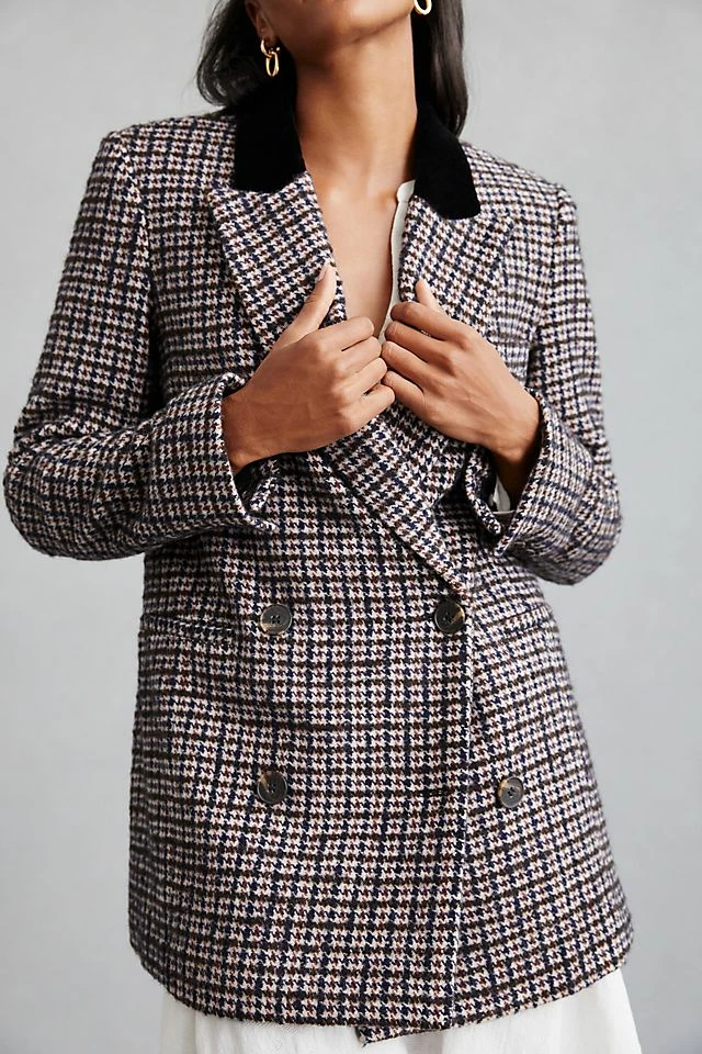 Avec Les Filles Structured Blazer Best Sale ⌛ Avec Les Filles Structured Blazer BLACK MOTIF ✨ -Beach Riot Shop unnamed file 466