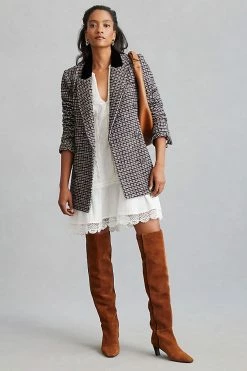 Best Sale ⌛ Avec Les Filles Structured Blazer BLACK MOTIF ✨ 4 Best Sale ⌛ Avec Les Filles Structured Blazer BLACK MOTIF ✨ -Beach Riot Shop unnamed file 467