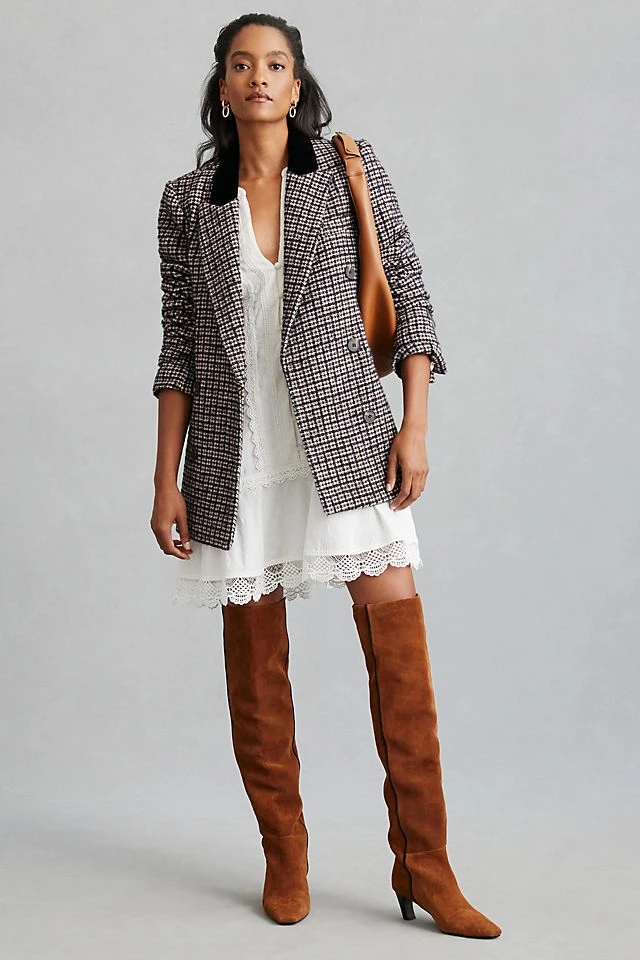 Avec Les Filles Structured Blazer Best Sale ⌛ Avec Les Filles Structured Blazer BLACK MOTIF ✨ -Beach Riot Shop unnamed file 467