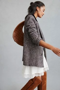 Best Sale ⌛ Avec Les Filles Structured Blazer BLACK MOTIF ✨ 5 Best Sale ⌛ Avec Les Filles Structured Blazer BLACK MOTIF ✨ -Beach Riot Shop unnamed file 468