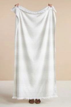 Beach Riot Shop 9 Best Pirce ✔️ Kassatex Isola Beach Towel White/Light Grey 🧨