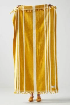 Beach Riot Shop 5 Outlet 😉 Business & Pleasure Co. Vintage Stripe Beach Towel CANARY ✔️