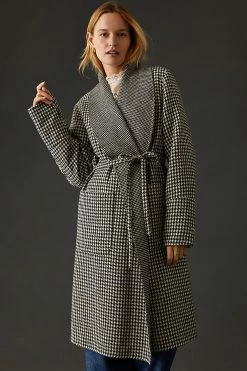 New ⌛ Bernardo Wrap ???? Coat BLACK MOTIF ???? -Beach Riot Shop unnamed file 472