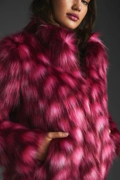 Budget ❤️ Unreal Fur Glow Jacket PINK ???? -Beach Riot Shop unnamed file 509