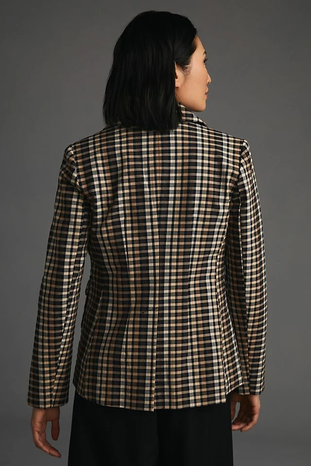 Budget ???? Maeve Plaid Blazer BROWN MOTIF ???? 6 Budget ???? Maeve Plaid Blazer BROWN MOTIF ???? - Image 4