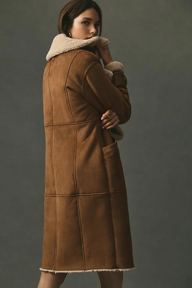 Cheap ⌛ Avec Les Filles Faux Shearling ???? Coat BROWN ???? 6 Cheap ⌛ Avec Les Filles Faux Shearling ???? Coat BROWN ???? - Image 4