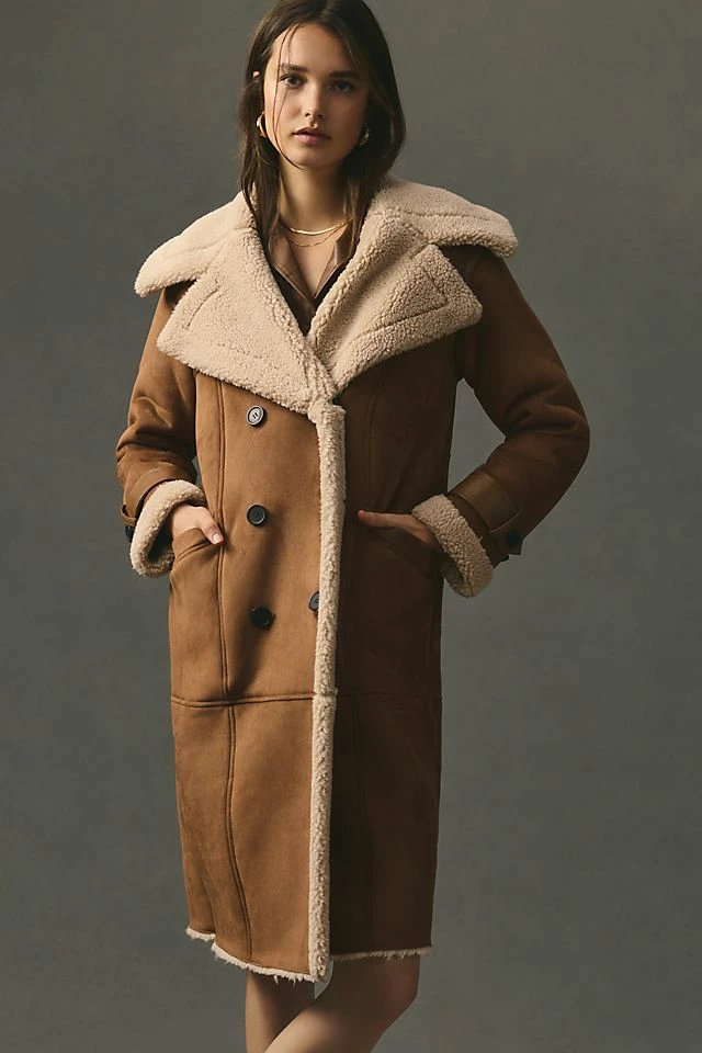 Cheap ⌛ Avec Les Filles Faux Shearling ???? Coat BROWN ???? 7 Cheap ⌛ Avec Les Filles Faux Shearling ???? Coat BROWN ???? - Image 5