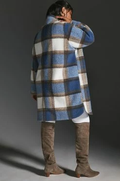 Best reviews of ⭐ Bernardo Long Plaid ???? Coat BROWN MOTIF ???? -Beach Riot Shop unnamed file 635