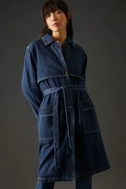 Coupon ???? Unpublished Sukie Denim Duster Jacket DENIM DARK ???? -Beach Riot Shop unnamed file 644