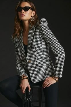 Wholesale ⭐ Walter Baker Gianna Blazer BLACK MOTIF ????