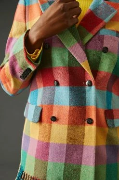 Best reviews of ???? Vilagallo Tiffany Fringed Plaid ???? Coat NOVELTY ⌛ -Beach Riot Shop unnamed file 653