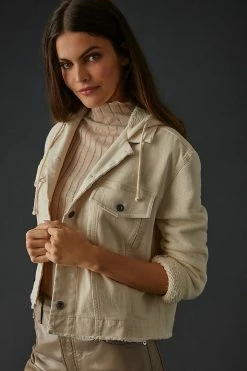 Beach Riot Shop 37 Buy 🔔 Bella Dahl Frankie Hooded Jacket IVORY 🎉