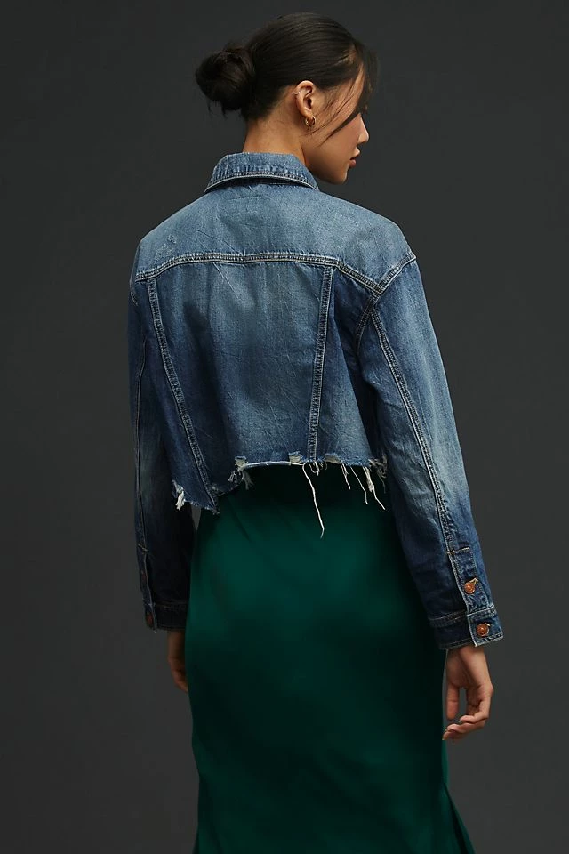 Pilcro Cropped Frayed Trucker Jacket Top 10 ???? Pilcro Cropped Frayed Trucker Jacket DENIM MEDIUM BLUE ???? -Beach Riot Shop unnamed file 669