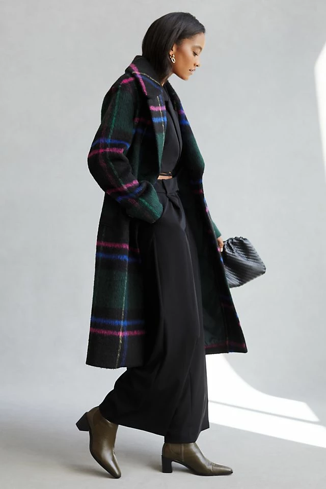 Avec Les Filles Plaid Coat Budget ???? Avec Les Filles Plaid ???? Coat DARK GREEN ???? -Beach Riot Shop unnamed file 698